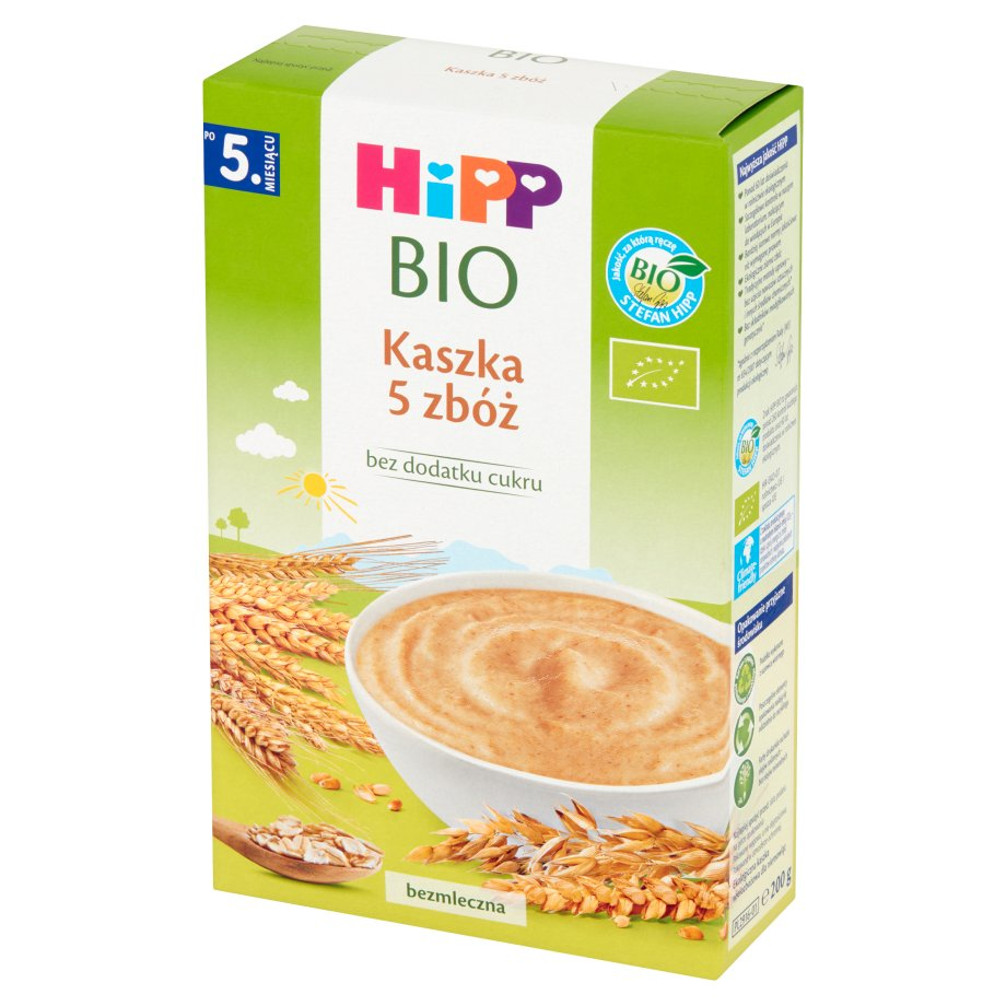 Фото - Дитяче харчування Hipp  BIO Kaszka 5 zbóż po 5 miesiącu 