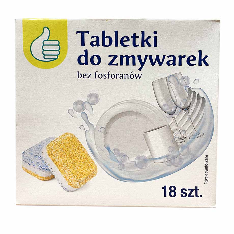Фото - Таблетки для посудомийки Auchan  Tabletki do zmywarki bez fosforanów 