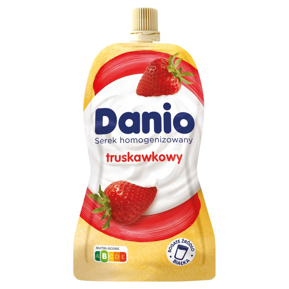Danone - Danio serek o smaku truskawkowym