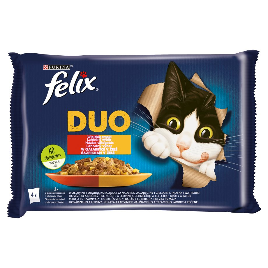 Felix - Karma mokra dla kotów Wiejskie smaki w galaretce wołowina/drób