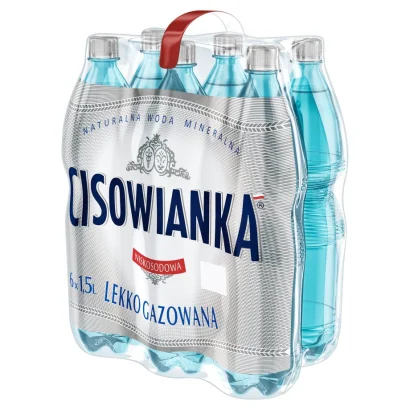 Woda mineralna Cisowianka lekko gazowana 1,5l ZGRZEWKA 6SZT